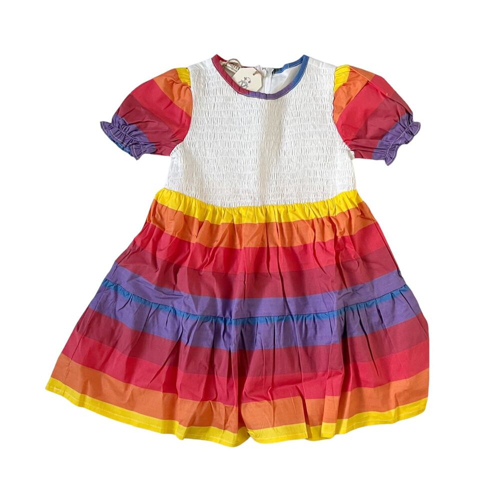 Numi Smocked Rainbow Dress